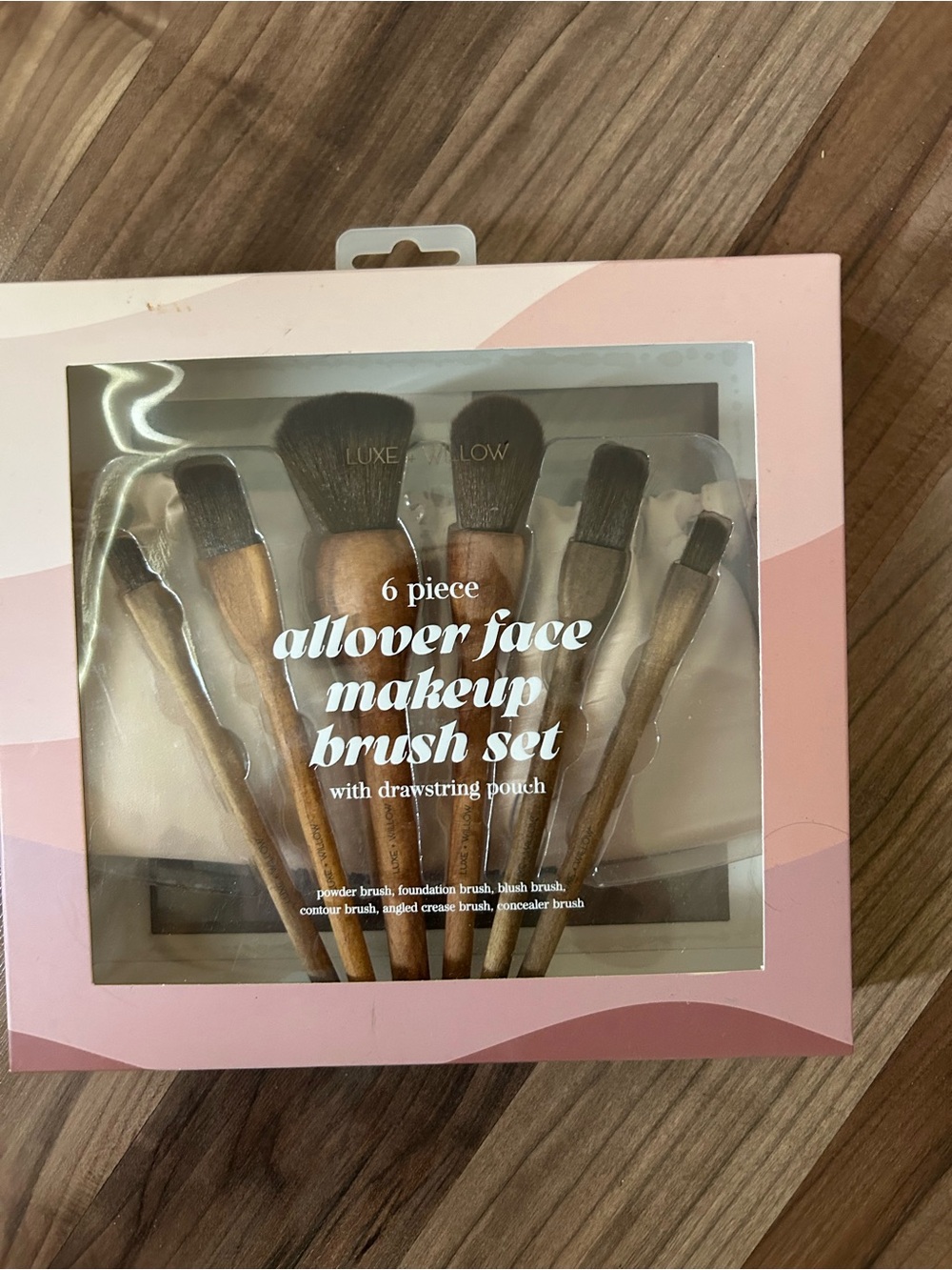 Allover Face Makeup Brush Set - Pink Box, 6 Piece